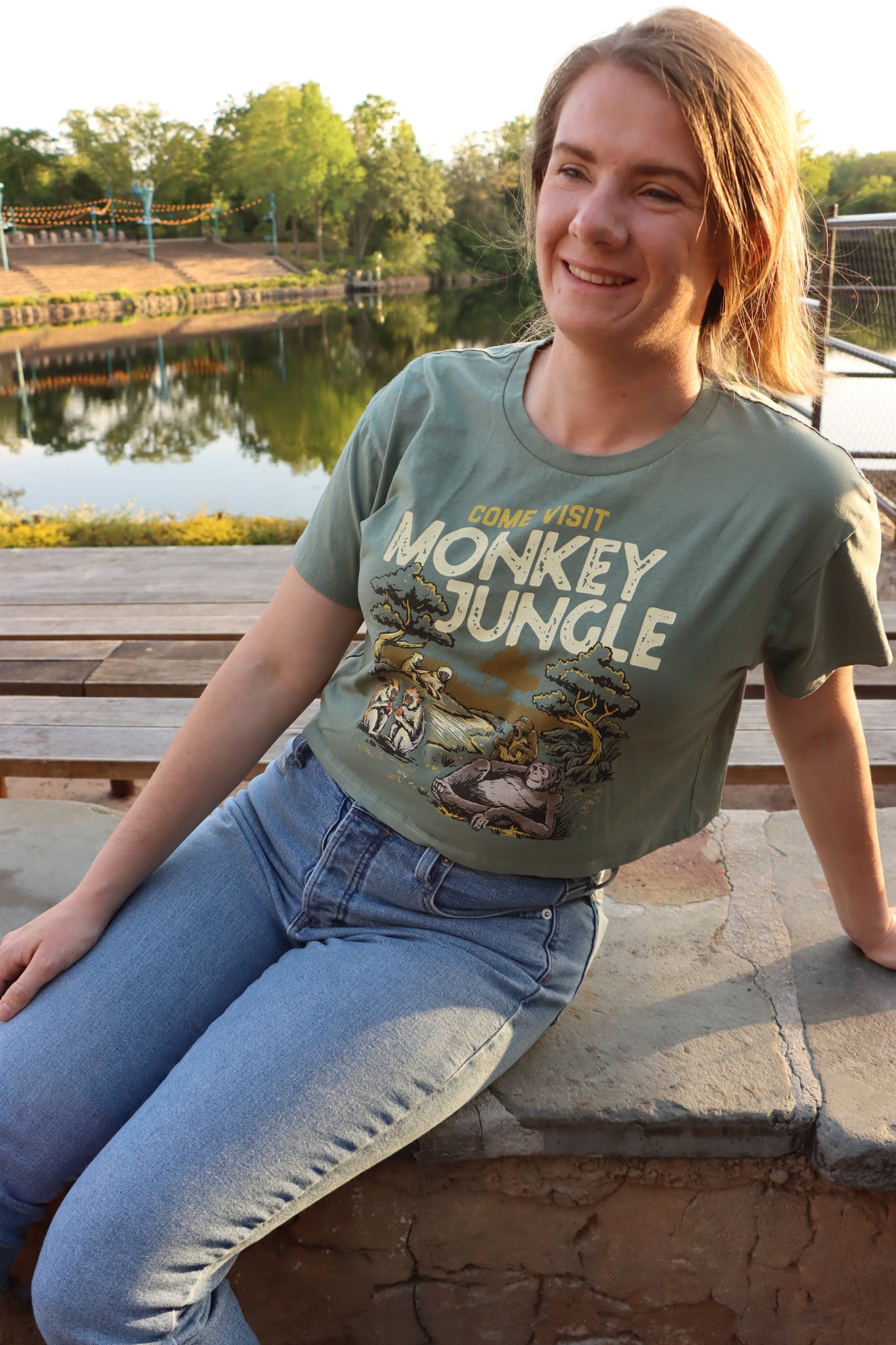 Spring Vintage Sanctuary Cropped Tee