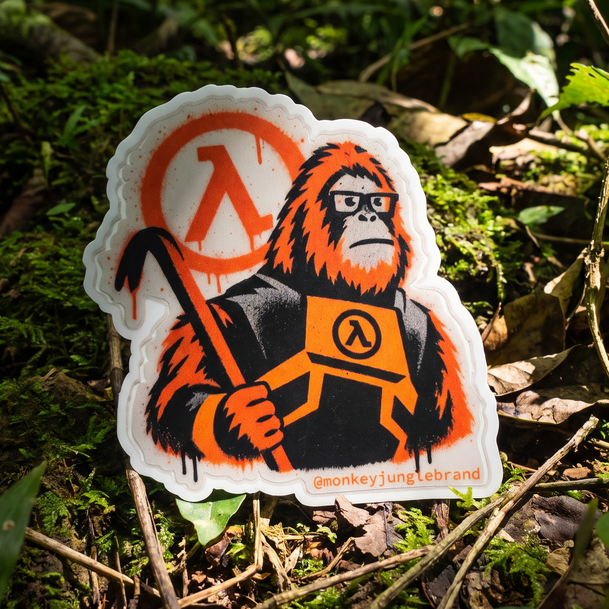 Orangufreeman Sticker