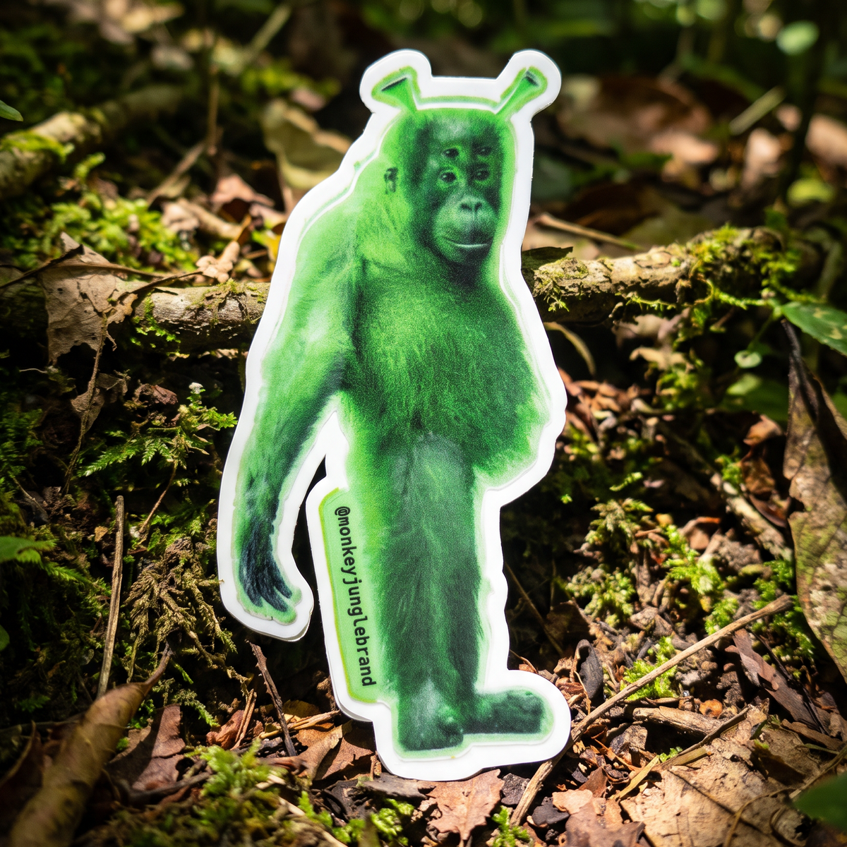 Alien Orangutan Sticker
