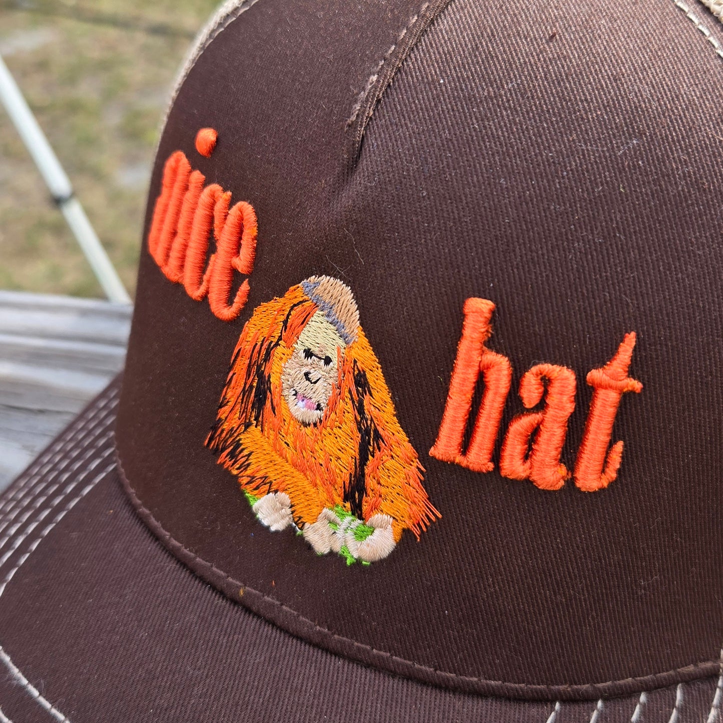 Orangutan Embroidered Hat