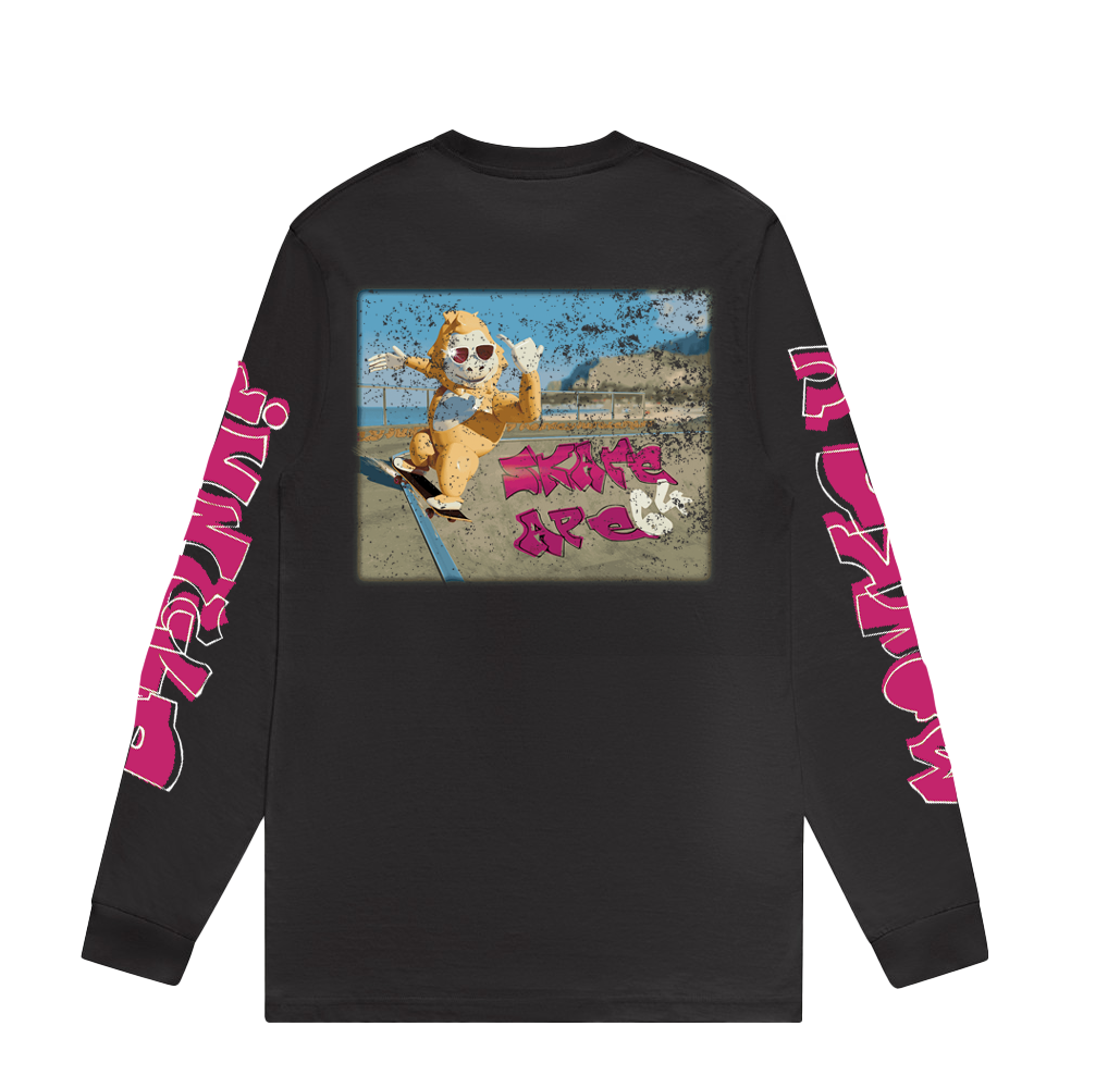 Skate Ape 64 Retro L/S Tee