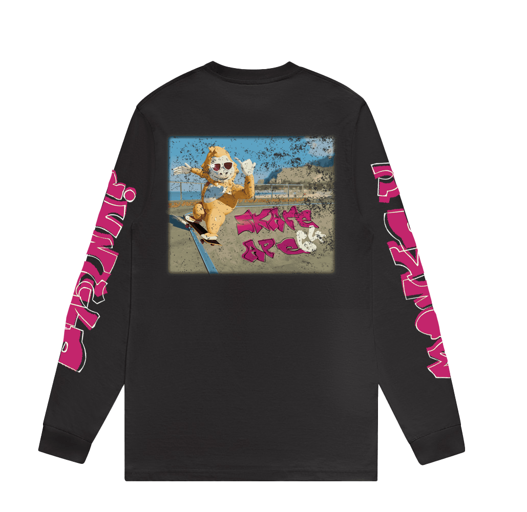 Skate Ape 64 Retro L/S Tee