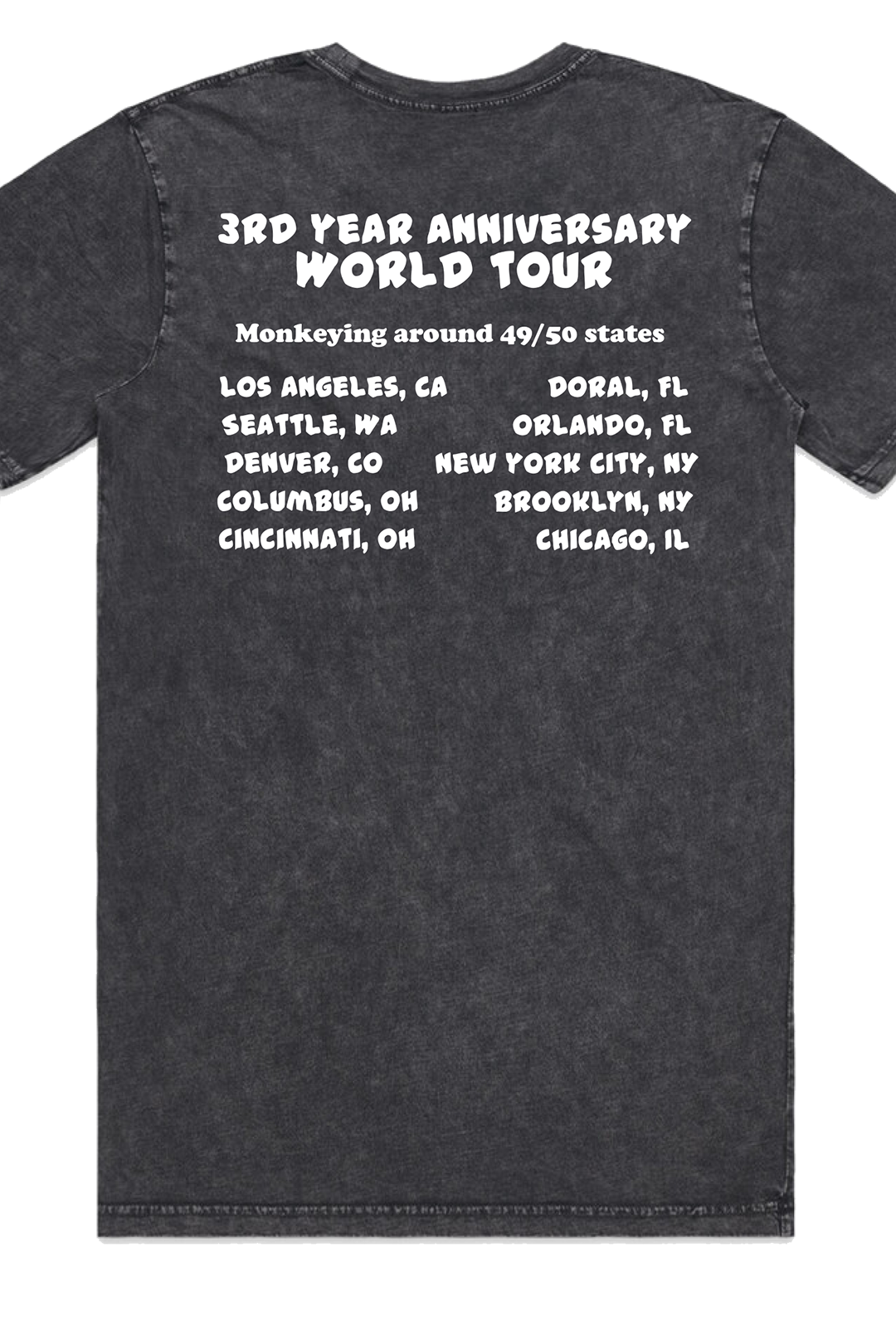 Monkey Dayz 3rd Year Tour T-Shirt