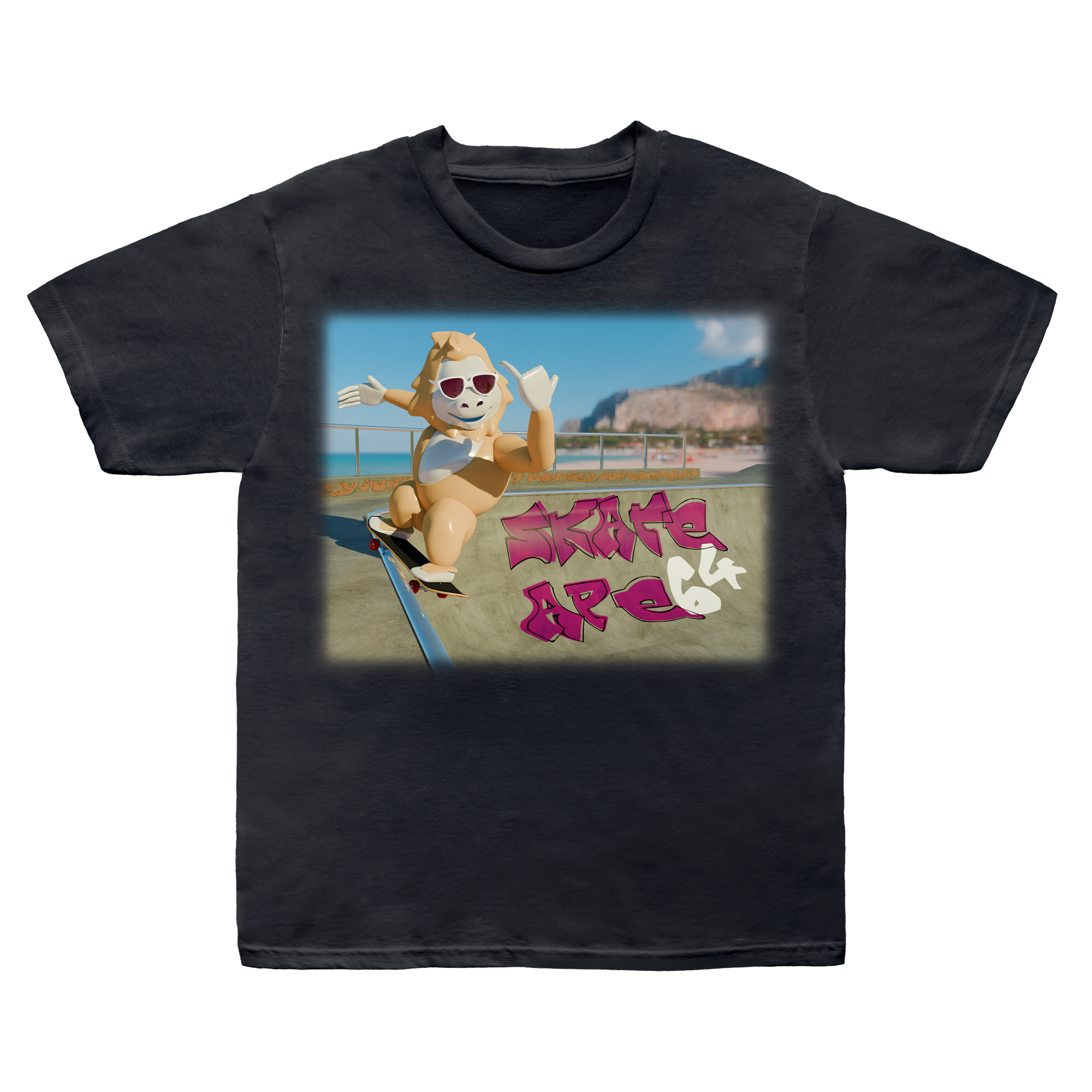 Skate Ape 64 Retro Heavy Tee – Monkey Jungle Brand