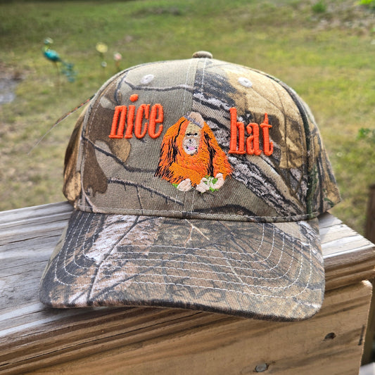 Orangutan Embroidered Hat